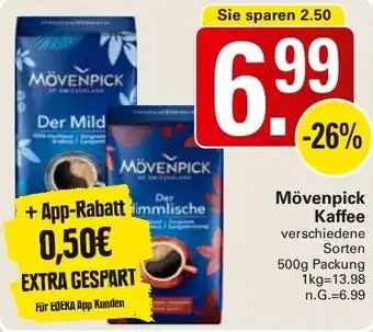 WEZ Mövenpick Kaffee Angebot