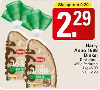 WEZ Harry Anno 1688 Dinkel Angebot