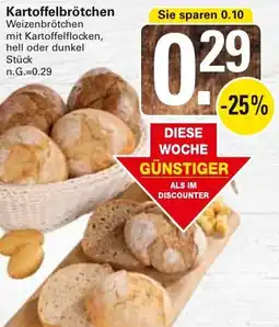WEZ Kartoffelbrötchen Angebot