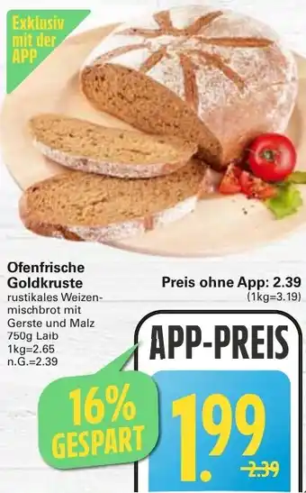 WEZ Ofenfrische Goldkruste Angebot