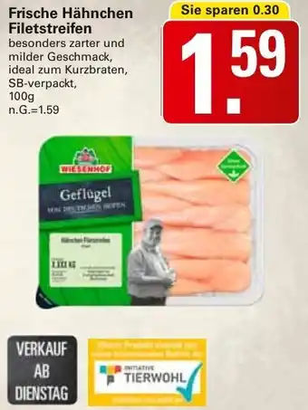 WEZ Frische Hähnchen Filetstreifen Angebot