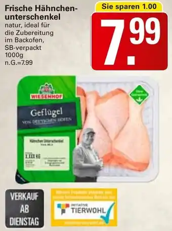 WEZ Frische Hähnchenunterschenkel Angebot