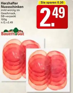 WEZ Bauern Gut Herzhafter Nussschinken Angebot