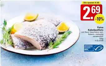 WEZ Feine Kabeljaufilets Angebot