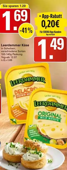 WEZ Leerdammer Käse Angebot