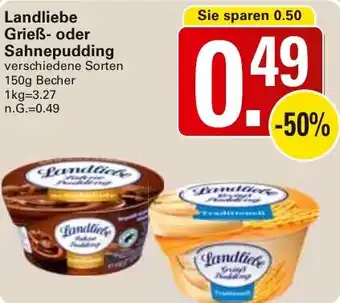 WEZ Landliebe Grieẞ- oder Sahnepudding Angebot