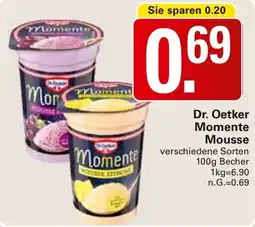 WEZ Dr. Oetker Momente Mousse Angebot