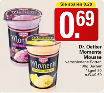 WEZ Dr. Oetker Momente Mousse Angebot