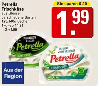 WEZ Petrella Frischkäse Angebot