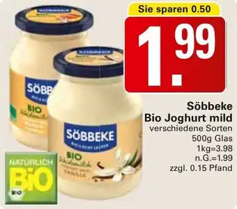 WEZ Söbbeke Bio Joghurt mild Angebot