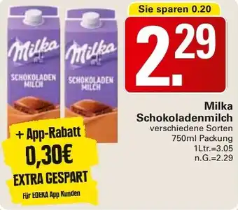 WEZ Milka Schokoladenmilch Angebot