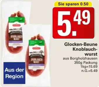 WEZ Glocken-Beune Knoblauchwurst Angebot