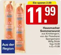 WEZ Hausmacher Sommerwurst Angebot