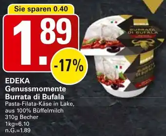 WEZ EDEKA Genussmomente Burrata di Bufala Angebot
