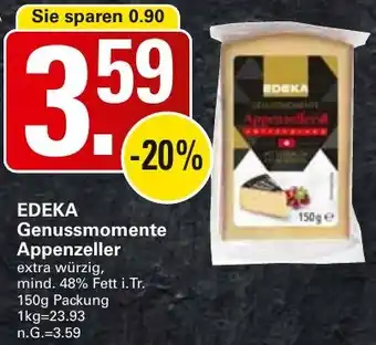 WEZ EDEKA Genussmomente Appenzeller Angebot