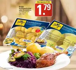 WEZ Burgis Sonntagsknödel oder Knödelinos Angebot