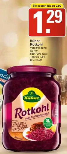 WEZ Kühne Rotkohl Angebot