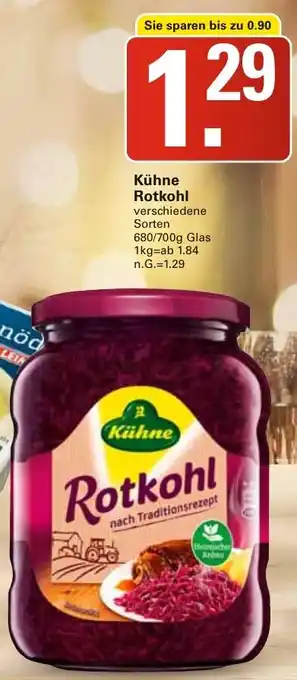 WEZ Kühne Rotkohl Angebot