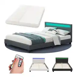 Netto Marken-Discount Juskys Polsterbett Paris 140 x 200 cm Einzelbett in dunkelgrau mit Kaltschaummatratze Angebot