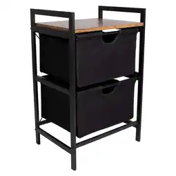 Netto Marken-Discount BO-CAMP Industrial Camping Falt Schrank Eldert Stoff Schubladen Tisch Holz Stahl Angebot