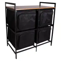 Netto Marken-Discount BO-CAMP Industrial Camping Küche Lawton Falt Schrank Schubladen Tisch Holz Stahl Angebot