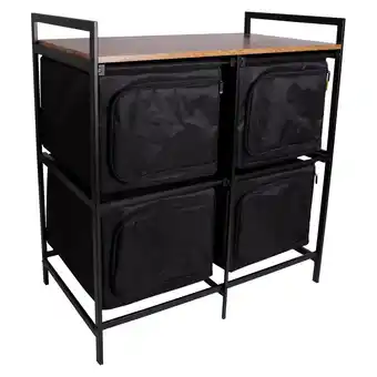 Netto Marken-Discount BO-CAMP Industrial Camping Küche Lawton Falt Schrank Schubladen Tisch Holz Stahl Angebot