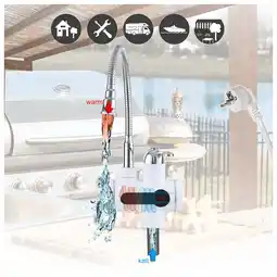 Netto Marken-Discount Mauk digitaler Wasserhahn mit integriertem Durchlauferhitzer und Temperaturanzeige Angebot