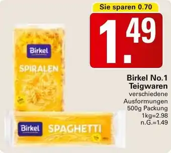WEZ Birkel No.1 Teigwaren Angebot