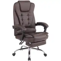 Netto Marken-Discount TPFLiving Bürostuhl OnixKunstleder Braun Angebot