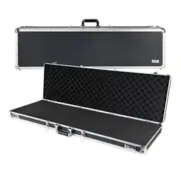Netto Marken-Discount HMF 14405-02 Alu Waffenkoffer für Gewehre mit Rasterschaumstoff, 117 x 36 x 12 cm, Schwarz Angebot