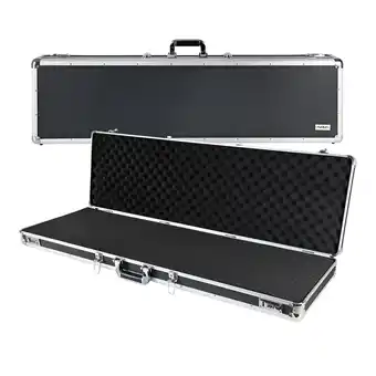Netto Marken-Discount HMF 14405-02 Alu Waffenkoffer für Gewehre mit Rasterschaumstoff, 117 x 36 x 12 cm, Schwarz Angebot