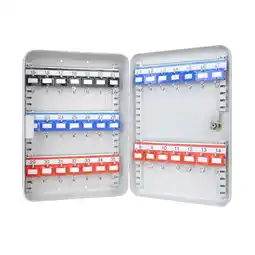 Netto Marken-Discount HMF 13035-07 Schlüsselkasten abschließbar, 35 Haken, 32 x 23 x 7,5 cm, Lichtgrau Angebot