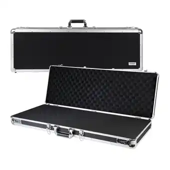 Netto Marken-Discount HMF 14404-02 Alu Waffenkoffer für Gewehre mit Rasterschaumstoff, 96 x 36 x 12 cm, Schwarz Angebot