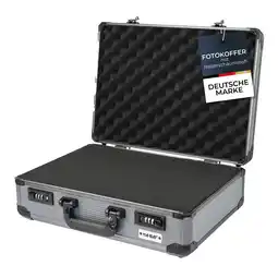 Netto Marken-Discount HMF 14402-02 Alu Fotokoffer, Waffenkoffer mit Rasterschaumstoff, 46 x 33 x 15 cm Angebot