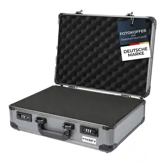Netto Marken-Discount HMF 14402-02 Alu Fotokoffer, Waffenkoffer mit Rasterschaumstoff, 46 x 33 x 15 cm Angebot