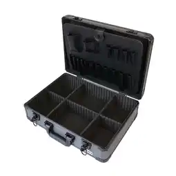 Netto Marken-Discount HMF 14601-02 Alu Werkzeugkoffer leer, verstellbare Facheinteilung, 46 x 15 x 33 cm, Schwarz Angebot