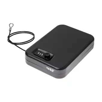 Netto Marken-Discount HMF 317-02 Sicherheitsbox mit Zahlenschloss und Sicherungskabel, 24 x 16,5 x 4,5 cm, Schwarz Angebot