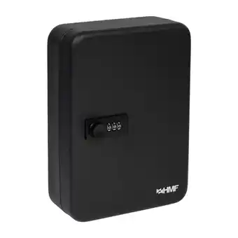 Netto Marken-Discount HMF 14548-02 Schlüsselkasten mit Zahlenschloss, 48 Haken, 25 x 18 x 7 cm, Schwarz Angebot