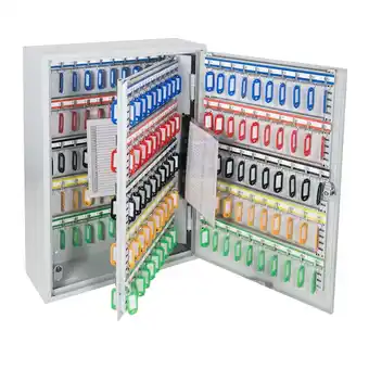 Netto Marken-Discount HMF 135200-07 Schlüsselschrank, 200 Haken, 55 x 38 x 14 cm, Lichtgrau Angebot