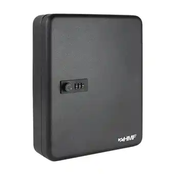 Netto Marken-Discount HMF 14500-02 Schlüsselkasten mit Zahlencode, 45 Haken, 30 x 24 x 7,5 cm, Schwarz Angebot