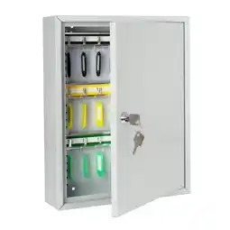 Netto Marken-Discount HMF 13542-07 Schlüsselschrank, 42 Haken, 35 x 27 x 8 cm, Lichtgrau Angebot