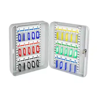 Netto Marken-Discount HMF 13030-07 Schlüsselkasten abschließbar, 30 Haken, 30 x 24 x 7,5 cm, Lichtgrau Angebot