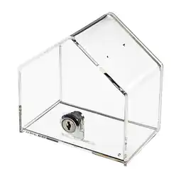 Netto Marken-Discount HMF 46911 Spendenbox, Aktionsbox, Spendenhaus, Acryl, 13,8 x 12,5 x 9,0 cm Angebot