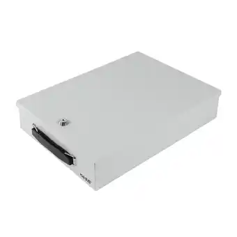 Netto Marken-Discount HMF 141-07 Dokumentenkassette, DIN A4, 37,5 x 26,5 x 8 cm, Lichtgrau Angebot