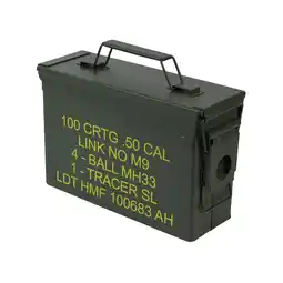 Netto Marken-Discount HMF 70010 Munitionskoffer, US Ammo Box, Metallkiste, 27,5 x 17,5 x 9,5 cm, Grün Angebot