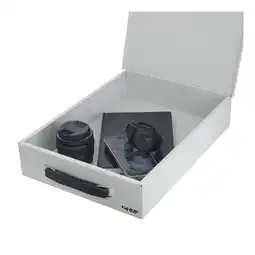 Netto Marken-Discount HMF 1413-07 Dokumentenkassette mit Zahlenschloss, DIN A4, 37,5 x 26,5 x 8 cm, Lichtgrau Angebot