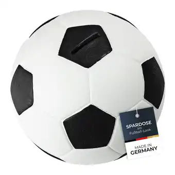 Netto Marken-Discount HMF 4790-01 Spardose Fußball Lederoptik 15 cm Durchmesser, Schwarz Weiß Angebot