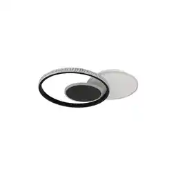 Netto Marken-Discount LED Deckenleuchte, schwarz, Kristalle, Ring Design, L 43 cm Angebot