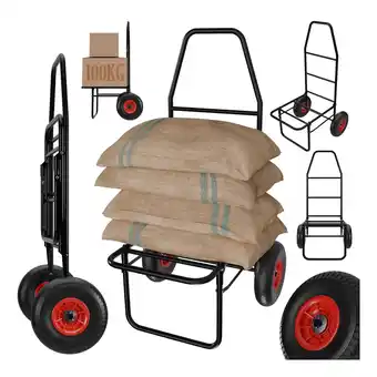 Netto Marken-Discount TroniTechnik Anglerkarre Sackkarre klappbar, Transportkarre bis 100kg, Klappwagen - Luftreifen Angebot