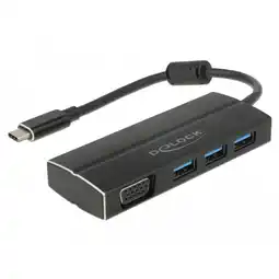 Netto Marken-Discount DeLOCK USB-Hub USB 3.2 Gen 1 Multiport-Hub, USB-C Stecker 3x USB-A + VGA Buchse Angebot